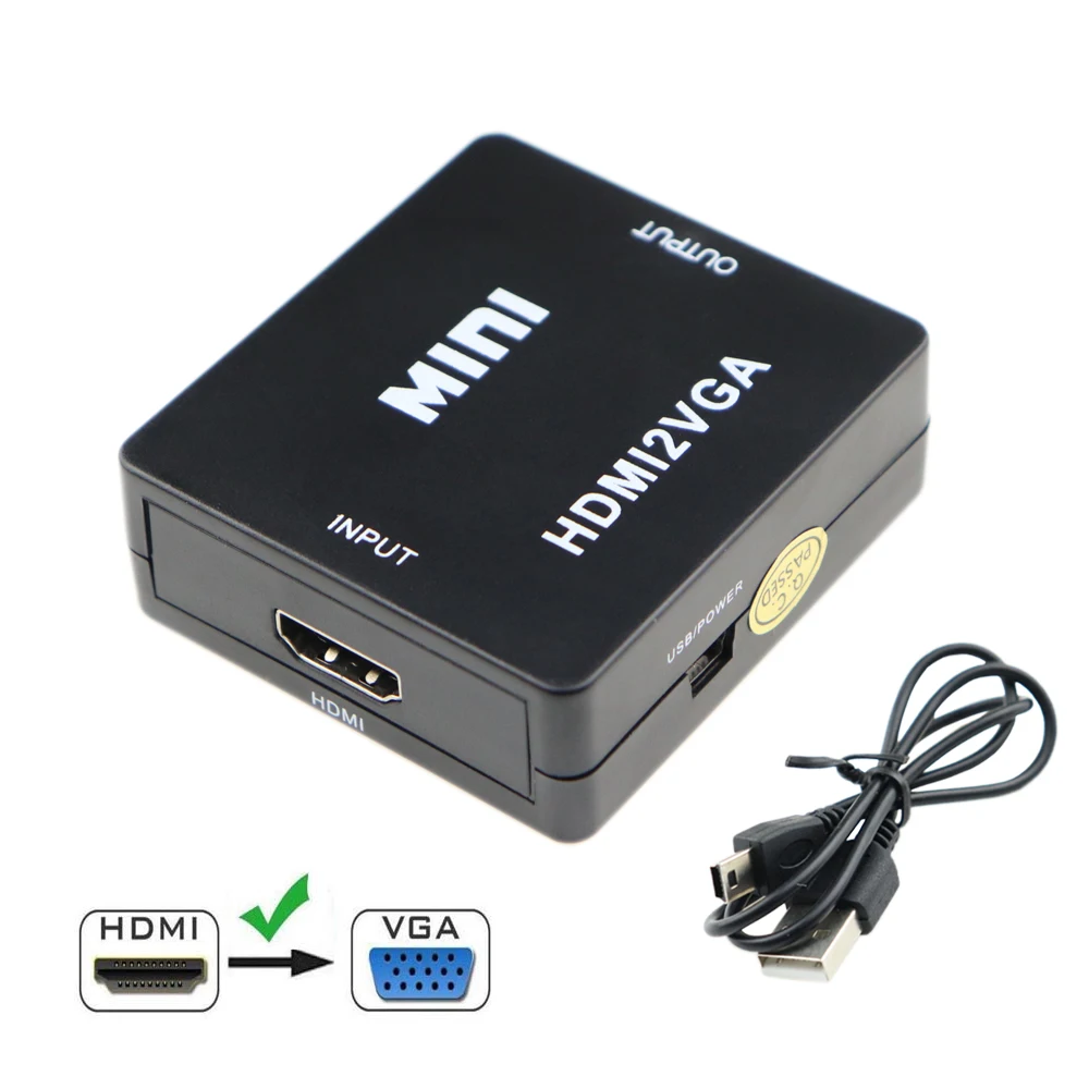 1080P HDMI to VGA Converter Box Full HD Video HDMI2VGA Adapter With 3.5mm Jack Audio Output For PC Laptop DVD PS4 XBOX360
1080P HDMI to VGA Converter Box Full HD Video HDMI2VGA Adapter With 3.5mm Jack Audio Output For PC Laptop DVD PS4 XBOX360