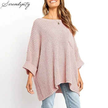 SRDP Casual women knitted pullover Loose style cropped long pullover sweaters O-neck pocket female outer jumpers streetwears
SRDP Casual women knitted pullover Loose style cropped long pullover sweaters O-neck pocket female outer jumpers streetwears