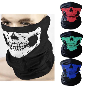 

Cycling Face masks Ski Mask Scarf Neck Warmer Skull Balaclava Ski Mask For Face Headband Halloween Joke Cycling Face Mask