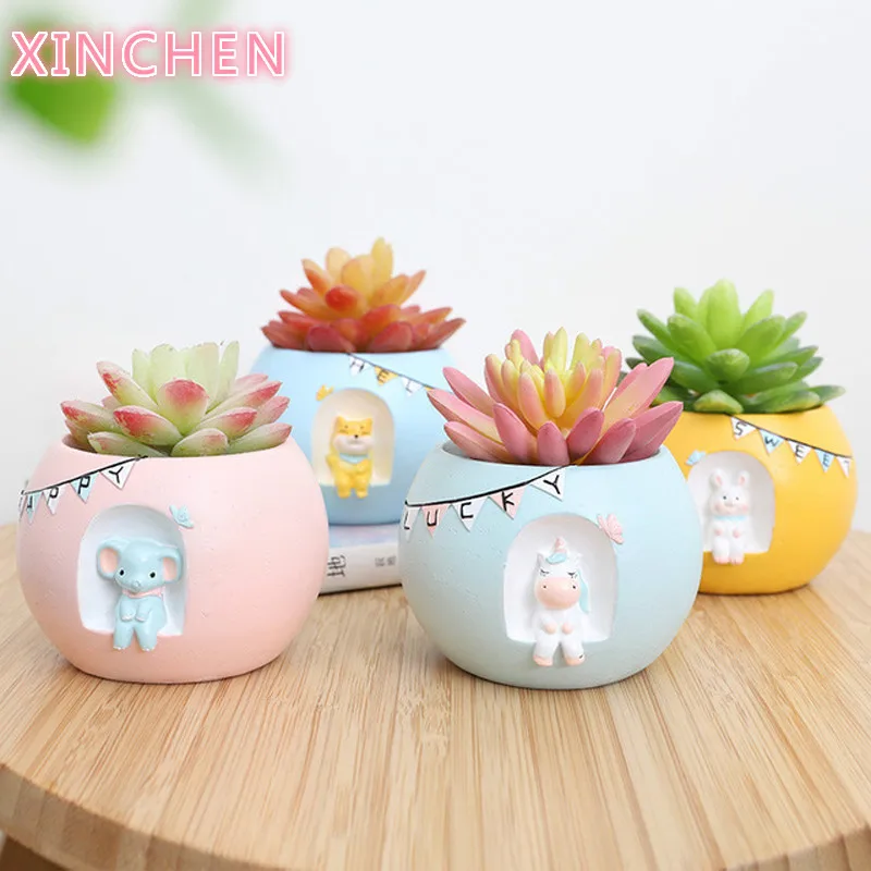 Smart Flower Pot Cachepot Planter Plant Pot Bonsai Decor Succulent Ceramic Mini Cute Cartoon Cactus Elephant Unicorn Rabbit Dog
Smart Flower Pot Cachepot Planter Plant Pot Bonsai Decor Succulent Ceramic Mini Cute Cartoon Cactus Elephant Unicorn Rabbit Dog