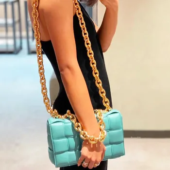 Weave Leather Handbag Women Bags Designer Thick Chain Shoulder Bags For Women Female Chain Crossbody Bag Women Hand Purse
Weave Leather Handbag Women Bags Designer Thick Chain Shoulder Bags For Women Female Chain Crossbody Bag Women Hand Purse