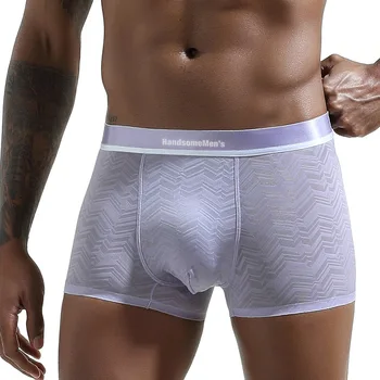 Summer Plaid Mens Underwear Ice Silk Boxers Underpants Breathable Boxer Shorts Men Panties ropa interior hombre L-3XL
Summer Plaid Mens Underwear Ice Silk Boxers Underpants Breathable Boxer Shorts Men Panties ropa interior hombre L-3XL