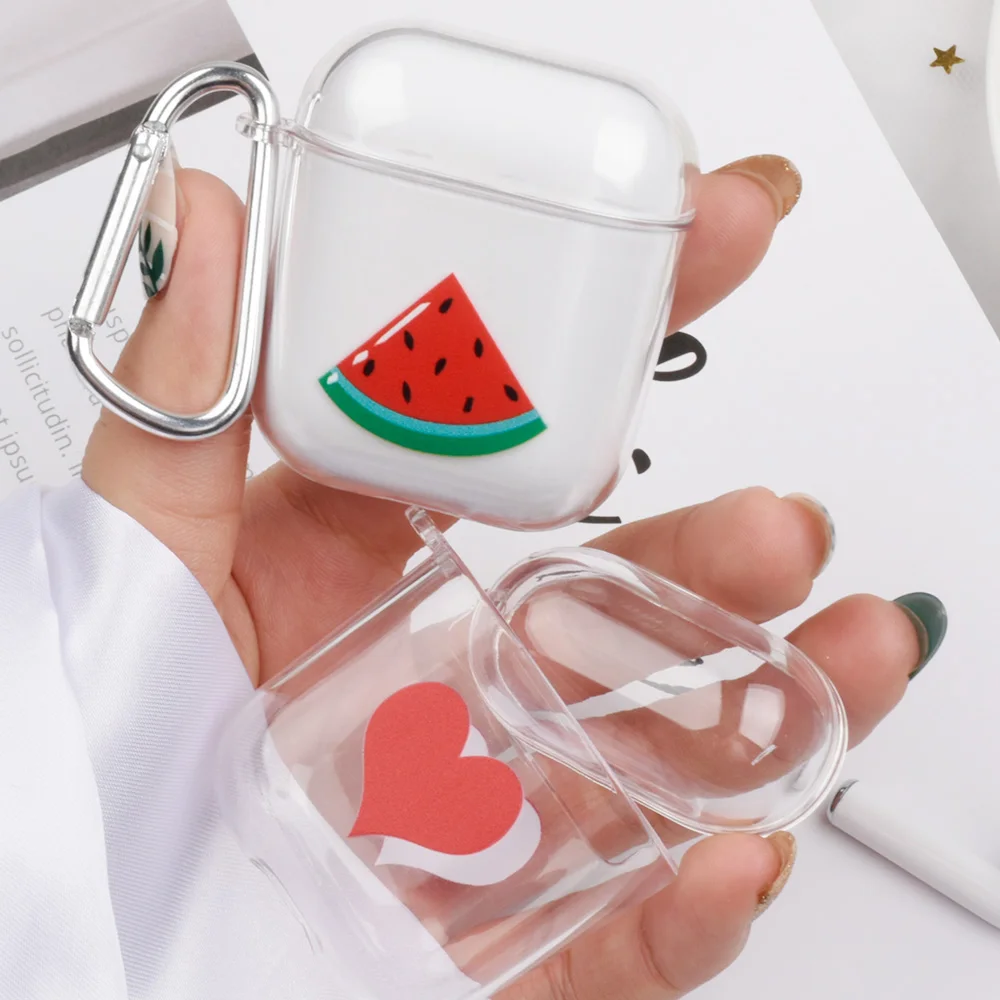 Cute Cartoon Fruits Hard PC Case For Apple Airpods Transparent Case Headphone Accessories For Air Pods 2 1 Cover With Hooks Case
Cute Cartoon Fruits Hard PC Case For Apple Airpods Transparent Case Headphone Accessories For Air Pods 2 1 Cover With Hooks Case