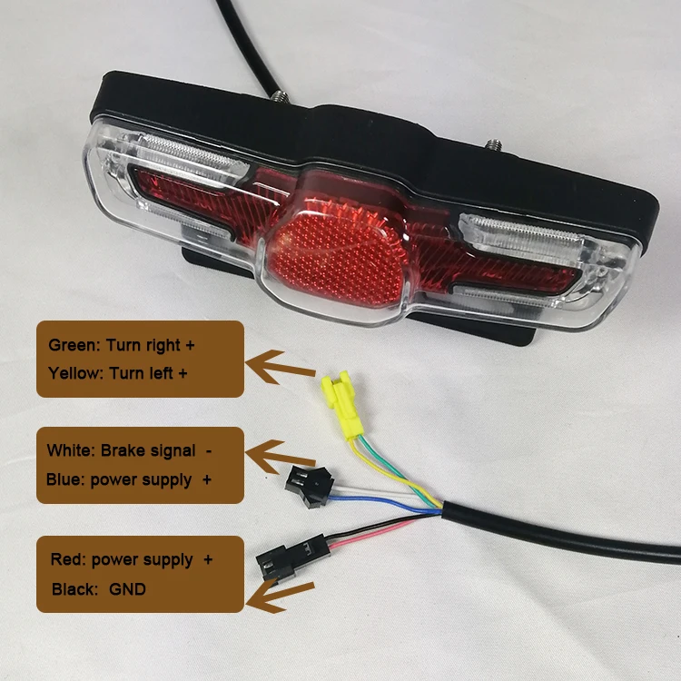 Electric Bike Light and Horn Switch Can Control Headlight Rear Lamp ON/OFF eBike 