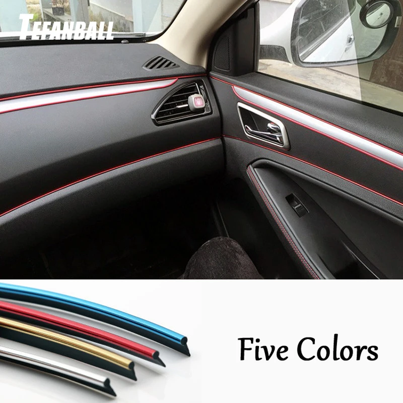 5M 14mm Flexible Trim Moulding Strip Decorative Line Car Auto Interior