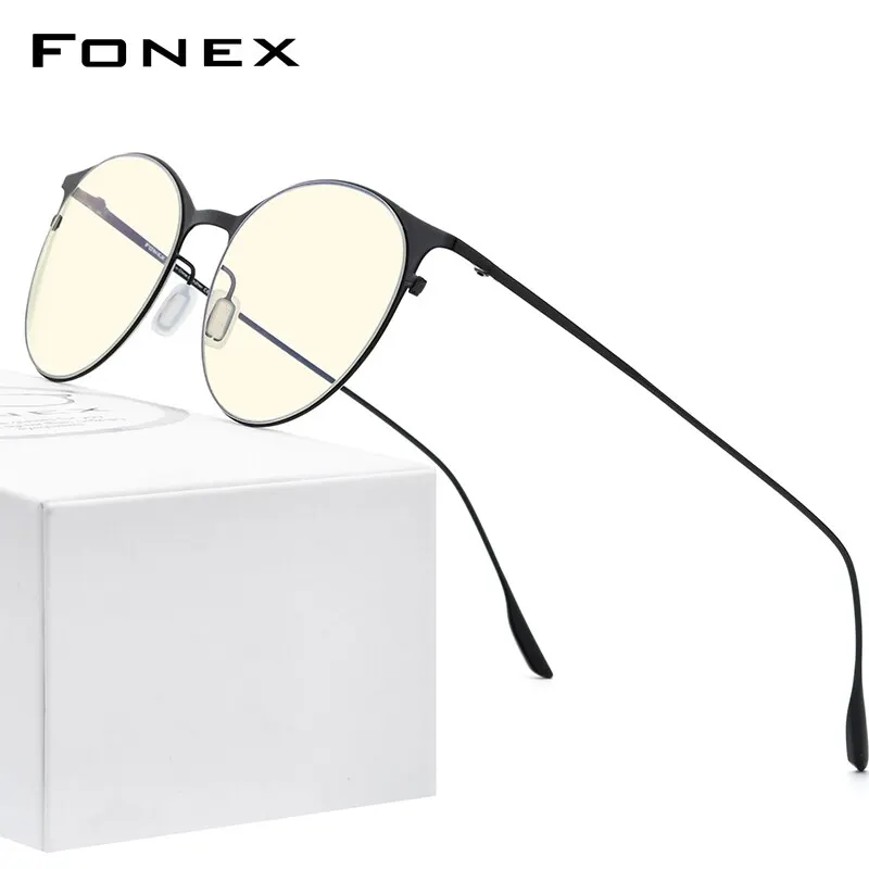 FONEX Очки компьютерные с защитой от сисветильник для мужчин и женщин, брендовые дизайнерские винтажные круглые антисиние лучи, FAB016, 2020
FONEX Очки компьютерные с защитой от сисветильник для мужчин и женщин, брендовые дизайнерские винтажные круглые антисиние лучи, FAB016, 2020