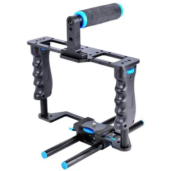 Aluminum Alloy Camera Video Cage Film Movie Making Kit with Video Cage for Canon/Nikon/Sony 5D/600D/D610D/700D DSLR
Aluminum Alloy Camera Video Cage Film Movie Making Kit with Video Cage for Canon/Nikon/Sony 5D/600D/D610D/700D DSLR