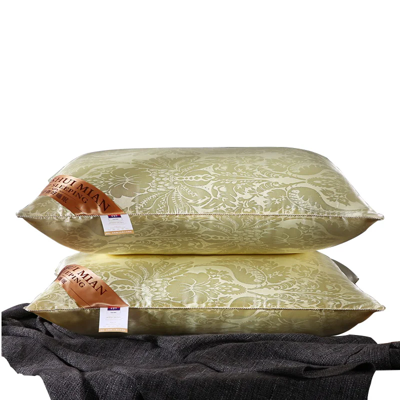 Mail free high-end analog silk pillow memory neck pillow bedding, golden flower pattern sleeping pillow 48x74cm 1pc new fashion
Mail free high-end analog silk pillow memory neck pillow bedding, golden flower pattern sleeping pillow 48x74cm 1pc new fashion