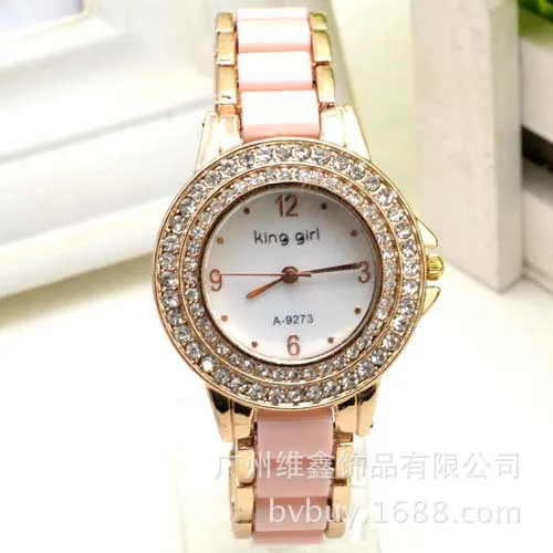 Genuine Product Brand KING Girl WOMEN'S Bracelet Watch Luxury Diamond Set WOMEN'S Watch Fashion Gift Watch
Genuine Product Brand KING Girl WOMEN'S Bracelet Watch Luxury Diamond Set WOMEN'S Watch Fashion Gift Watch