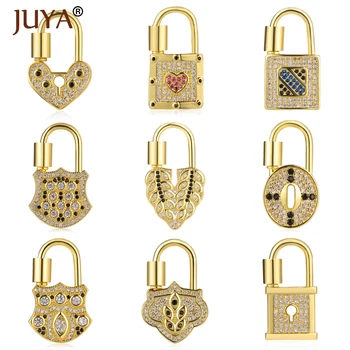 JUYA Jewelry Making Clasps Pendants CZ Lock Shape Charm Hook Spiral Clasps for DIY Women Necklace Bracelet Hand Made Accessories
JUYA Jewelry Making Clasps Pendants CZ Lock Shape Charm Hook Spiral Clasps for DIY Women Necklace Bracelet Hand Made Accessories