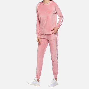 Mink Fleece Striped Women's Suit Hooded Long Sleeve Lace Up Pants Female Sports Set 2020 Autumn Jogging Casual Lady Tracksuit 
Mink Fleece Striped Women's Suit Hooded Long Sleeve Lace Up Pants Female Sports Set 2020 Autumn Jogging Casual Lady Tracksuit