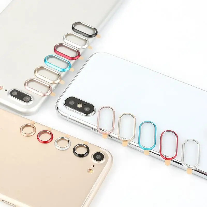 Alloy Metal Back Camera Lens Ring Tempered Glass Screen Protector For iPhone 11 Pro Max Rear Cover Protective Film Lens Case