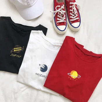 Girls T-shirt JUPITER, MERCURY, SATURN printed cartoon Korean short-sleeved Harajuku children T-shirt women's T-shirt
Girls T-shirt JUPITER, MERCURY, SATURN printed cartoon Korean short-sleeved Harajuku children T-shirt women's T-shirt
