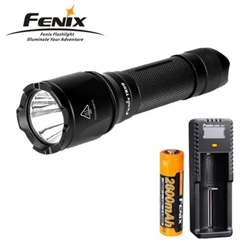 

New Fenix TK09 2016 Cree XP-L HI 900 Lumens LED Flashlight ( 18650, CR123A ) + fenix 2600mah battery + fenix D1 charger