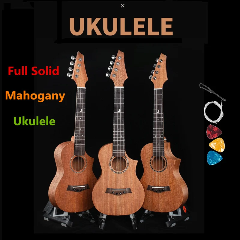 Ukulele 23 Inches Full Solid Mahogany Mini Electric Acoustic Guitar 4 Strings Ukelele Guitarra Install Pickup Pointed Cutaway
Ukulele 23 Inches Full Solid Mahogany Mini Electric Acoustic Guitar 4 Strings Ukelele Guitarra Install Pickup Pointed Cutaway