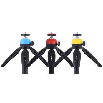 

PULUZ portable pocket mini tripod mount and 360 degree ball head for GoPro 7/6/5 smartphones / for iPhone X / Xs / DSLR DV