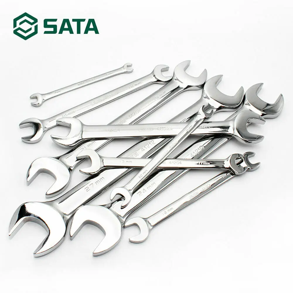 SATA 13 pcs Full Polish Open End Wrench Kits Spanner Set Hand Tool Auto Repair 09029
SATA 13 pcs Full Polish Open End Wrench Kits Spanner Set Hand Tool Auto Repair 09029