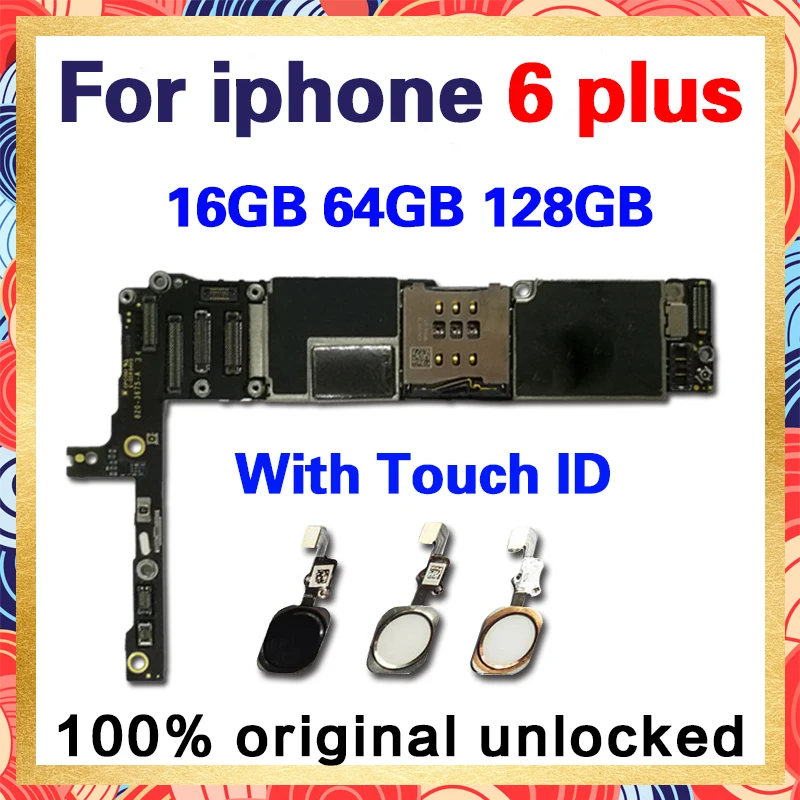 16GB 64GB 128GB Original Motherboard For iPhone 6P Unlocked Mainboard Free iCloud IOS Logic Board With / Without Fingerprint
16GB 64GB 128GB Original Motherboard For iPhone 6P Unlocked Mainboard Free iCloud IOS Logic Board With / Without Fingerprint