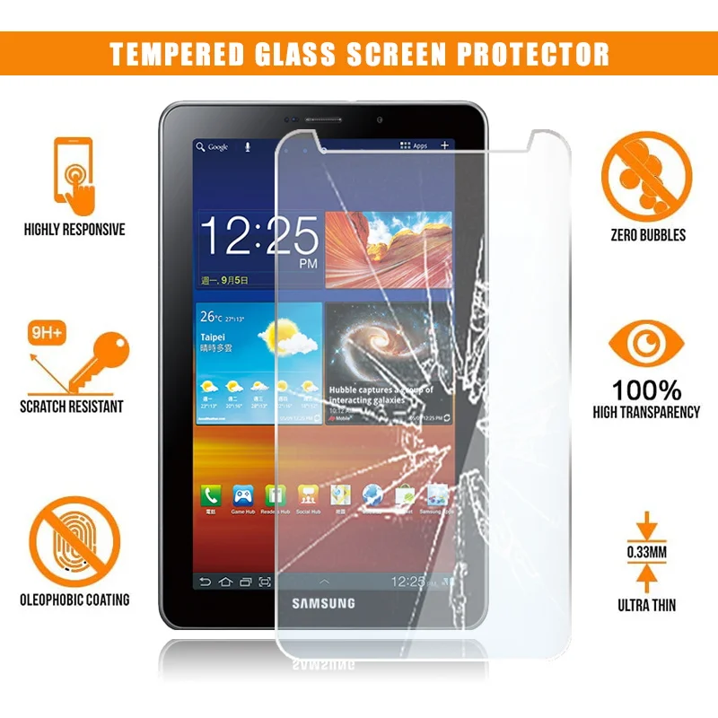 For Samsung Galaxy Tab 7.7 P6800 Tablet Tempered Glass Screen Protector Scratch Resistant Anti-fingerprint HD Clear Film Cover
For Samsung Galaxy Tab 7.7 P6800 Tablet Tempered Glass Screen Protector Scratch Resistant Anti-fingerprint HD Clear Film Cover
