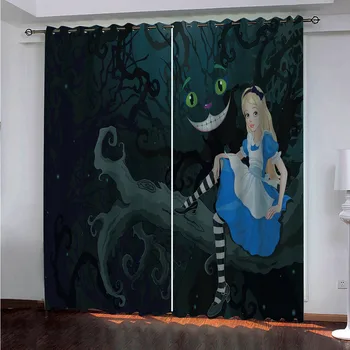 Anime Alice in Wonderland 2 Panels/Set Window Curtain Block out Fabric Drapes Darkening Thermal Insulate Bedroom Livingroom
Anime Alice in Wonderland 2 Panels/Set Window Curtain Block out Fabric Drapes Darkening Thermal Insulate Bedroom Livingroom