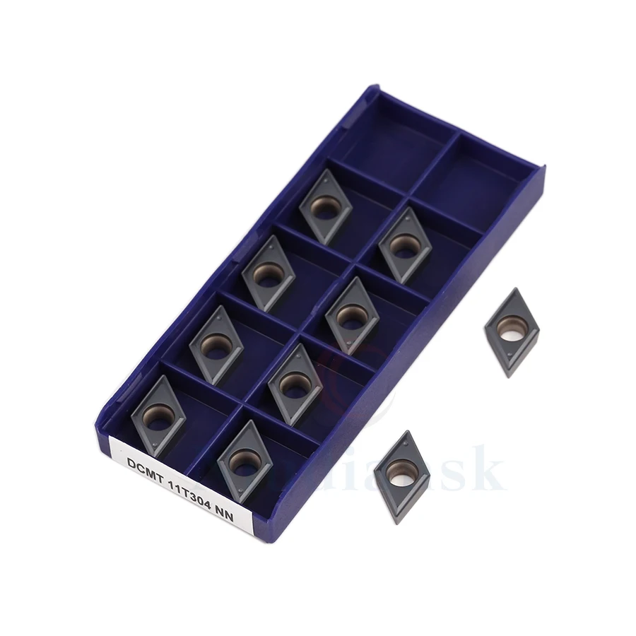 DCMT11T304 NN LT10 DCMT11T308 NN LT10 carbide inserts Internal Turning tool metal Lathe Tools CNC tool Hard Alloy turning insert
DCMT11T304 NN LT10 DCMT11T308 NN LT10 carbide inserts Internal Turning tool metal Lathe Tools CNC tool Hard Alloy turning insert