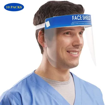 10PCS FDA Certification Transparent Face Shield Safety Protective Mask Anti-Fog Oil-Splash Proof Anti-UV Anti-Shock Safety Mask
10PCS FDA Certification Transparent Face Shield Safety Protective Mask Anti-Fog Oil-Splash Proof Anti-UV Anti-Shock Safety Mask