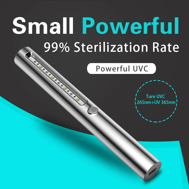 UVC Sterilizing lamp Disinfection Stick Handheld Ultraviolet Wand Germicidal Light Portable UV light USB Rechargeable for Home
UVC Sterilizing lamp Disinfection Stick Handheld Ultraviolet Wand Germicidal Light Portable UV light USB Rechargeable for Home