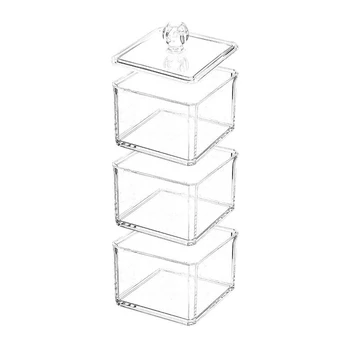 Dustproof Clear Acrylic Cotton Ball Holder, Storage Organizer for Cotton Swabs, Make Up Pads - for Bathroom & Vanity
Dustproof Clear Acrylic Cotton Ball Holder, Storage Organizer for Cotton Swabs, Make Up Pads - for Bathroom & Vanity