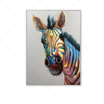 Hand Painted Rainbow Zebra Animal Abstract Oil Painting Canvas Art Home Decor Wall Pictures Modern No Frame Picture
Hand Painted Rainbow Zebra Animal Abstract Oil Painting Canvas Art Home Decor Wall Pictures Modern No Frame Picture