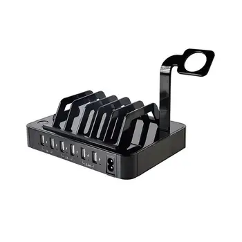 Multifunctional 6 Ports USB Charging Station-Hub Dock For iWatch Phones Tablets And Wearable Devices Black
Multifunctional 6 Ports USB Charging Station-Hub Dock For iWatch Phones Tablets And Wearable Devices Black