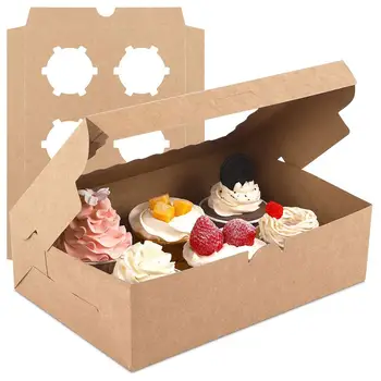 15Pcs Cupcake Boxes and Packaging Cake Cookie Boxes with Window Muffin Dragees Holder Dessert Containers
15Pcs Cupcake Boxes and Packaging Cake Cookie Boxes with Window Muffin Dragees Holder Dessert Containers