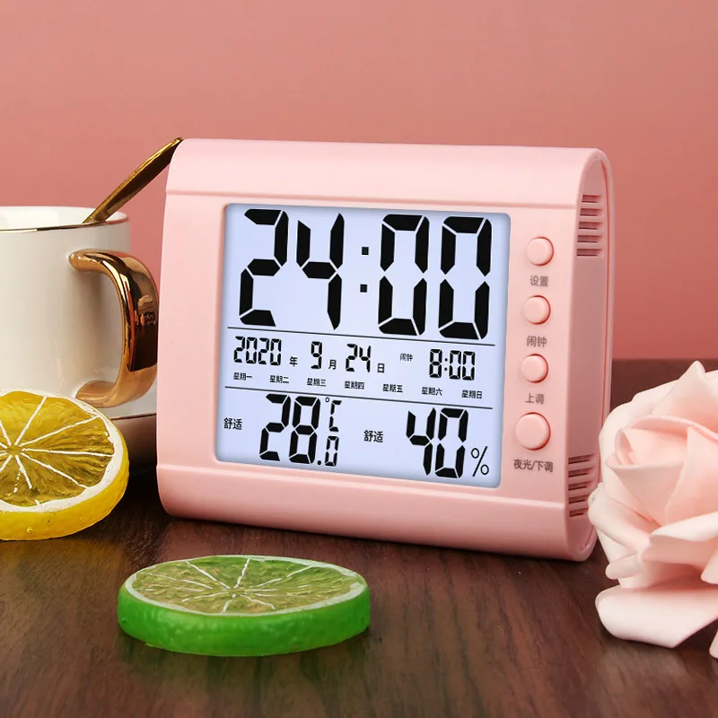 Household Indoor Electronic Thermometer and Hygrometer, Wall-Mounted and Standing Dual Purpose, Intelligent Luminous
Household Indoor Electronic Thermometer and Hygrometer, Wall-Mounted and Standing Dual Purpose, Intelligent Luminous