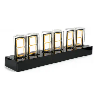 LED Filament Clock Transparent Light Tube Time Display 6-Bit RGB Color Luminous Number Alarm Clock Desktop Creative Decoration
LED Filament Clock Transparent Light Tube Time Display 6-Bit RGB Color Luminous Number Alarm Clock Desktop Creative Decoration