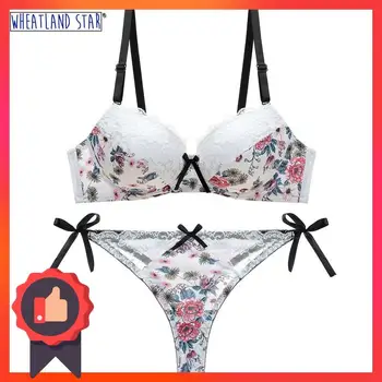 Lenceria Cute Bra Thong Set Underwire Lace Seamless Ensemble Lingerie Femme Plus Size Bra Set Tow Hook-and-Eye Women's Intimates
Lenceria Cute Bra Thong Set Underwire Lace Seamless Ensemble Lingerie Femme Plus Size Bra Set Tow Hook-and-Eye Women's Intimates