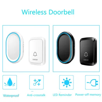 Smart Home Outdoor Wireless Doorbell Electronic Waterproof Intelligent Wireless Doorbell Remote Control Door Bell
Smart Home Outdoor Wireless Doorbell Electronic Waterproof Intelligent Wireless Doorbell Remote Control Door Bell