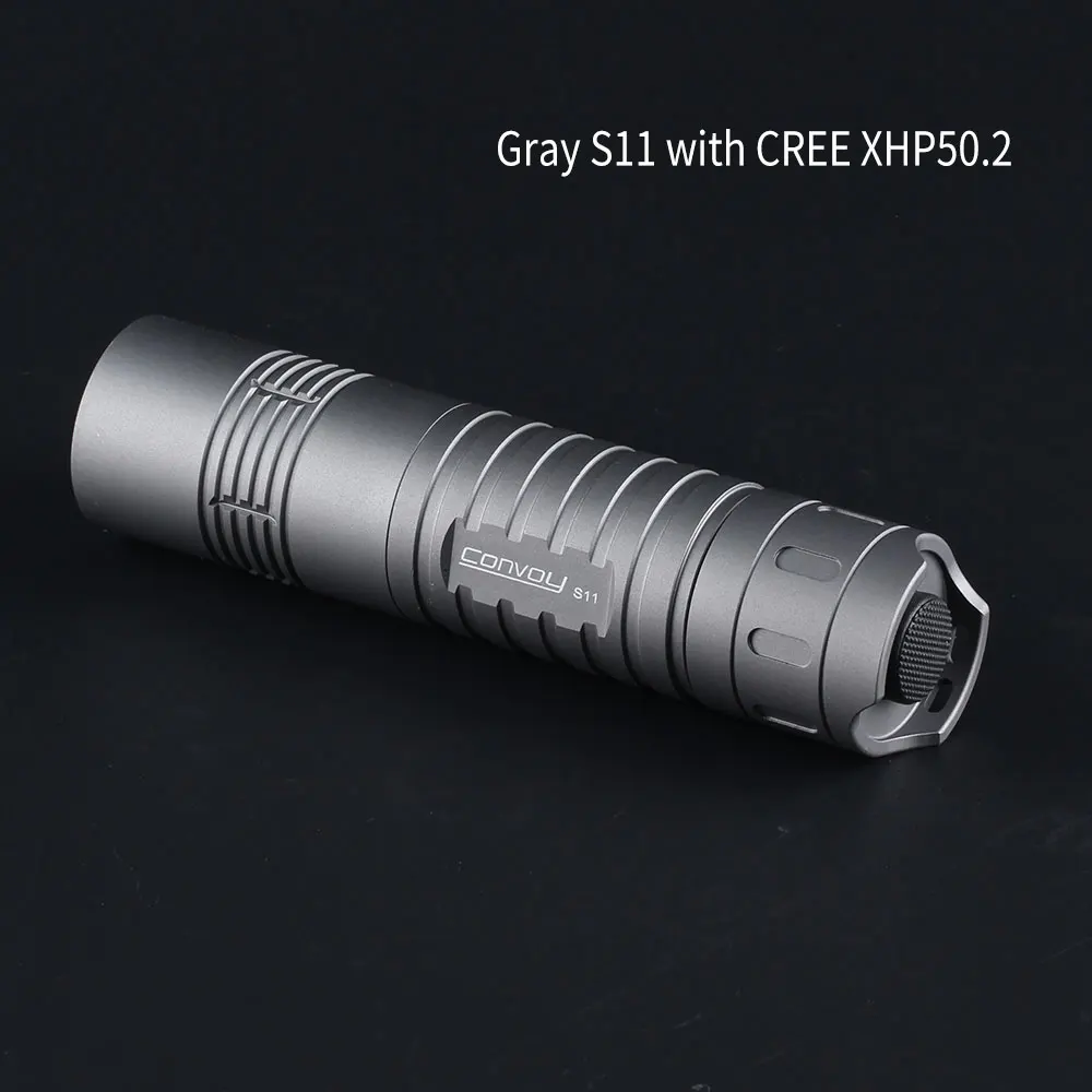 Powerful LED Flashlight Convoy S11 with XHP50.2 Led inside Flash Light 2400lm 6500K Torch 18650 26650 Camping Lanterna Work Lamp
Powerful LED Flashlight Convoy S11 with XHP50.2 Led inside Flash Light 2400lm 6500K Torch 18650 26650 Camping Lanterna Work Lamp