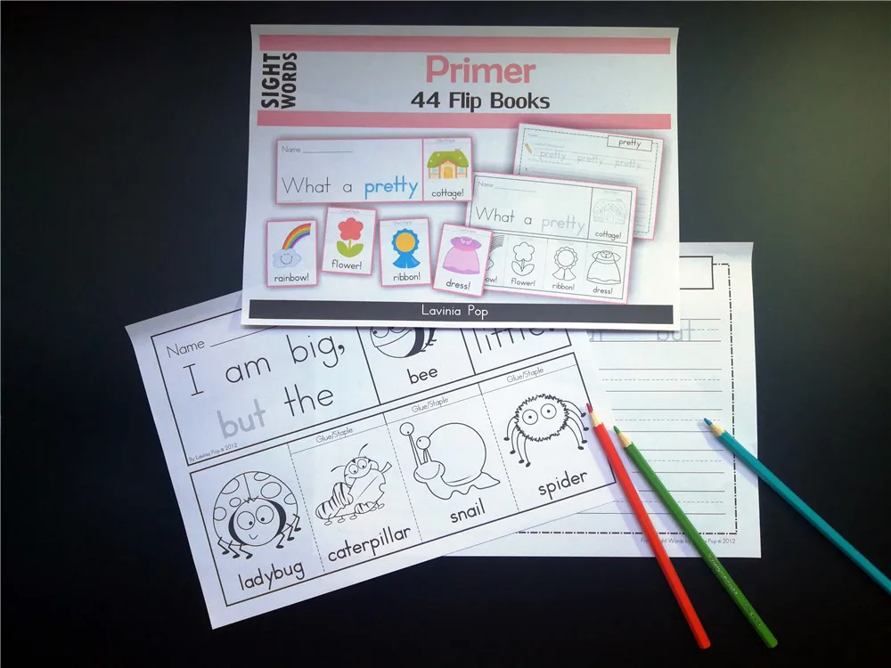 Fluency Flip Books Color/Number/Pre-Primer Sight Words/Primer/Grade 1 Practice Paper Preschool English Homework Kids Games
Fluency Flip Books Color/Number/Pre-Primer Sight Words/Primer/Grade 1 Practice Paper Preschool English Homework Kids Games