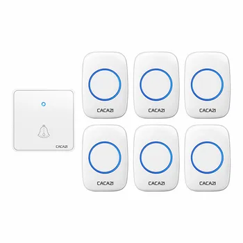 CACAZI Home Wireless Night Light Doorbell Waterproof 1 Transmitter 6 Receiver 0-110DB 60 Chimes CR2032 Battery US EU UK Plug
CACAZI Home Wireless Night Light Doorbell Waterproof 1 Transmitter 6 Receiver 0-110DB 60 Chimes CR2032 Battery US EU UK Plug