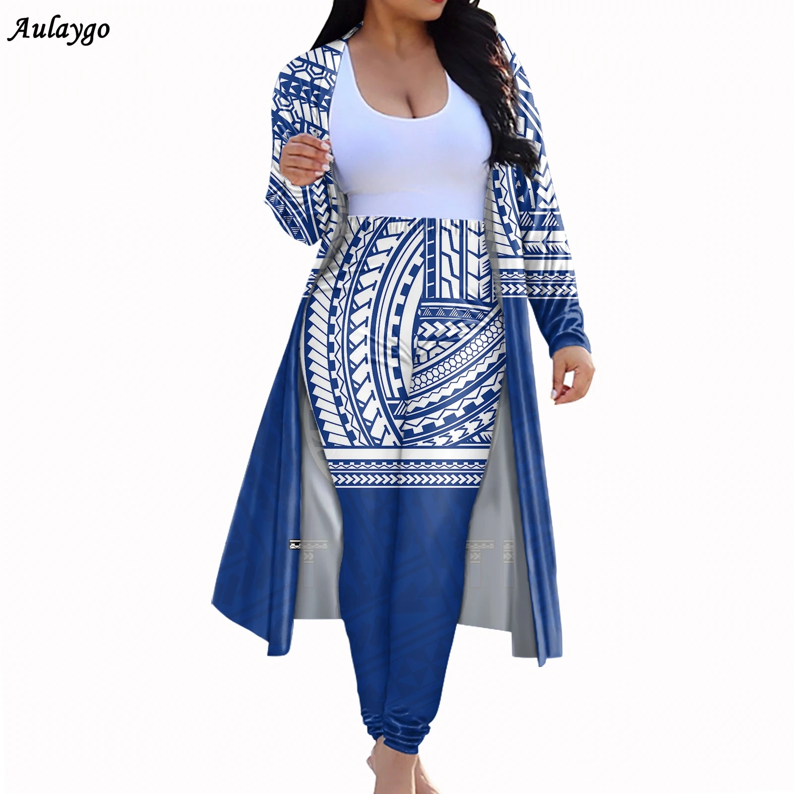 Aulaygo Autumn Sexy Two Piece Set Top And Pants Samoas Pattern Polynesian Islands Style Custom Women's Coat Tops Bodycon Pants
Aulaygo Autumn Sexy Two Piece Set Top And Pants Samoas Pattern Polynesian Islands Style Custom Women's Coat Tops Bodycon Pants