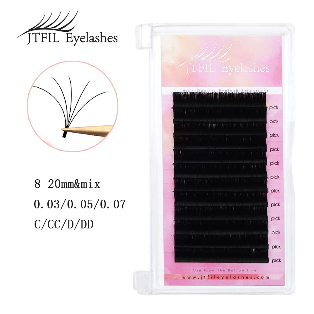 Easy to make fan effect false eyelash and blooming faux mink lashes New arrived 0.05/0.07/0.10 C/D 1 pcs magic eyelash volume
Easy to make fan effect false eyelash and blooming faux mink lashes New arrived 0.05/0.07/0.10 C/D 1 pcs magic eyelash volume