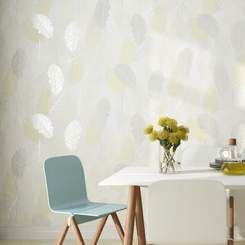 9.5m x 0.53m modern minimalist leaf non-woven wallpaper for bedroom living room office kitchen wall papers home decor bedroom d 
9.5m x 0.53m modern minimalist leaf non-woven wallpaper for bedroom living room office kitchen wall papers home decor bedroom d
