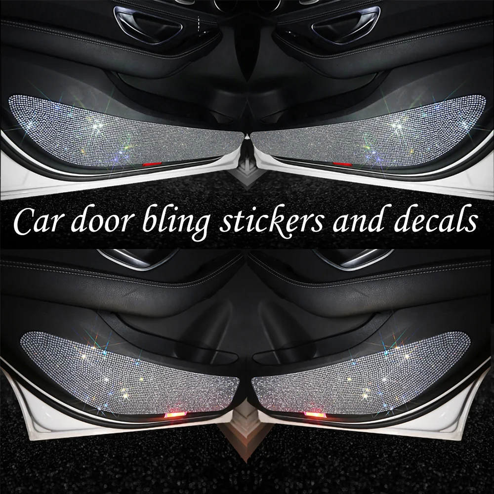 Фото Car Door Protector Bling Stickers and Decals Collision-Resistant Automobiles Rhinestone Scratch-resistant Interior Accessories | Автомобили