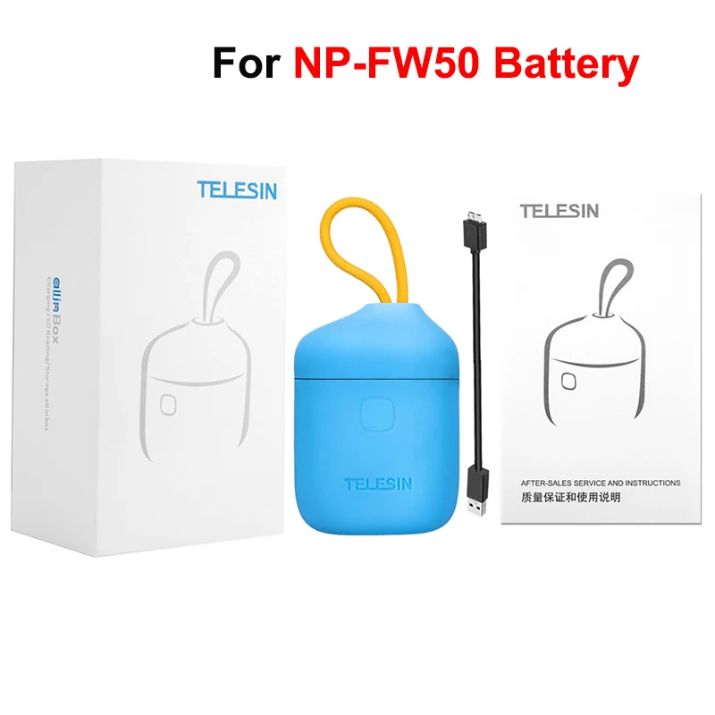 TELESIN Allin Box NP-FW50 Battery Charger storage charging box SD Card Reader for FW50 Batteries for SONY a7R NEX A7II DSLR
TELESIN Allin Box NP-FW50 Battery Charger storage charging box SD Card Reader for FW50 Batteries for SONY a7R NEX A7II DSLR