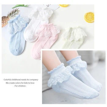 5 Pairs/Lot Girls Socks Summer New Mesh Style Cotton Thin Baby Socks Trendy Elastic White Lace Flowers Children Princess Socks
5 Pairs/Lot Girls Socks Summer New Mesh Style Cotton Thin Baby Socks Trendy Elastic White Lace Flowers Children Princess Socks