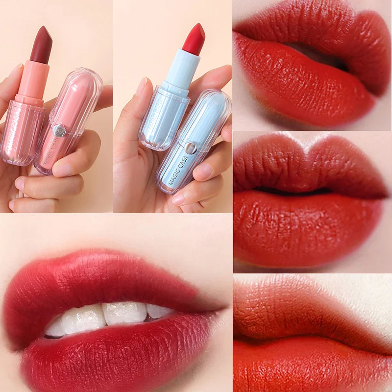 1pcs Red Velete Lipstick Moisturizing Waterproof Long Lasting Pigment Non-Stick Cup Makeup Matte Lip Stick Korean Cosmetic
1pcs Red Velete Lipstick Moisturizing Waterproof Long Lasting Pigment Non-Stick Cup Makeup Matte Lip Stick Korean Cosmetic