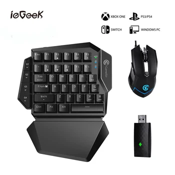 PS4 Games Mouse and Keyboard kit For Xbox/PS3/PS4/Switch/PC Mechanical Single Hand 2.4G Wireless Bluetooth Games Keyboard Mouse 
PS4 Games Mouse and Keyboard kit For Xbox/PS3/PS4/Switch/PC Mechanical Single Hand 2.4G Wireless Bluetooth Games Keyboard Mouse