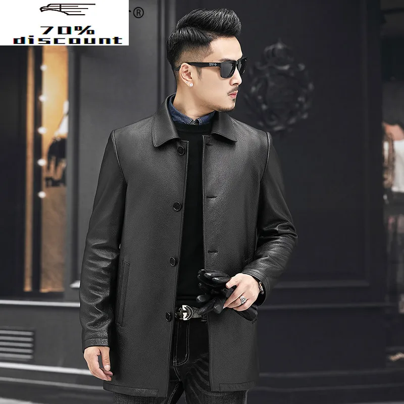 Mens Leather Jacket Spring Autumn Genuine Leather Jackets Real Sika Deer Leather Coat Luxury Windbreaker W29a306 KJ4029
Mens Leather Jacket Spring Autumn Genuine Leather Jackets Real Sika Deer Leather Coat Luxury Windbreaker W29a306 KJ4029