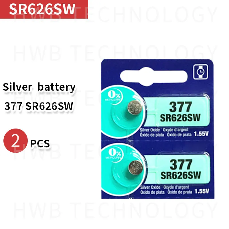2X LONG LASTING 377 SR626SW SR626 AG4 Watch Battery ButtoLatest silver oxide watch battery for watch
2X LONG LASTING 377 SR626SW SR626 AG4 Watch Battery ButtoLatest silver oxide watch battery for watch