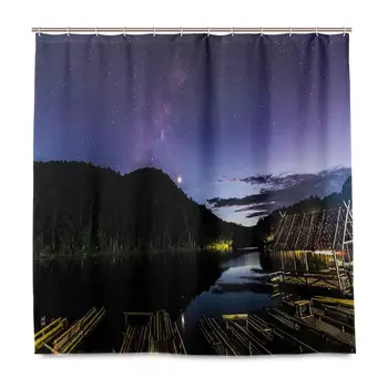 Unique Shower Curtain Disk Shaped Structured Hazy Band Milky Way Projection Over Forest Space Constellation Eco-Friendly with 12
Unique Shower Curtain Disk Shaped Structured Hazy Band Milky Way Projection Over Forest Space Constellation Eco-Friendly with 12