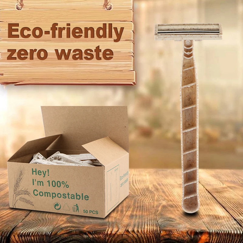 10/30/50Pcs Women Razor Two-Layer Blades Manual Razor New Disposable Wheat Straw Pollution-Free Material Shaver Razors
10/30/50Pcs Women Razor Two-Layer Blades Manual Razor New Disposable Wheat Straw Pollution-Free Material Shaver Razors